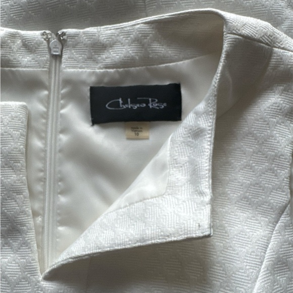 Chelsea Rose cream belted Midi Dress, Women's 10 - Picture 2 of 7